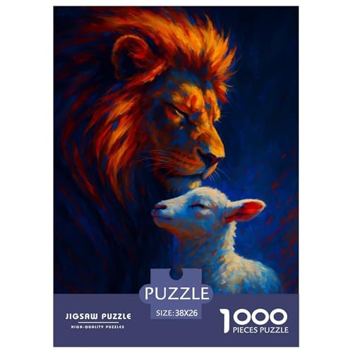 Löwen Puzzle 1000 Teile Für Die Ganze Familie Tiere Erwachsenenpuzzle Clevere Rätsel Weihnachtspuzzle 38x26cm/1000pcs Löwen Puzzle 1000 Teile Für Die Ganze Familie Tiere Erwachsenenpuzzle Clevere Rätsel Weihnachtspuzzle 38x26cm/1000pcs von PHQAZWSXE