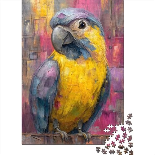 Macaw 1000 Teile Puzzle Für Erwachsene Und Kinder Tier Impossible Puzzle Geschicklichkeitsspiel Weihnachtspuzzle 1000pcs (75x50cm) von PHQAZWSXE