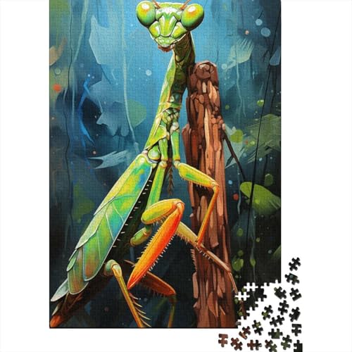 Mantis Puzzle 1000 Teile Für Erwachsene Und Kinder Tier Erwachsenenpuzzle Clevere Rätsel Weihnachtspuzzle 1000pcs (75x50cm) von PHQAZWSXE