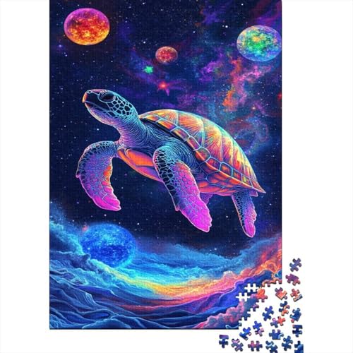 Meeresschildkröte 1000 Teile Puzzle Für Erwachsene Und Kinder Tier Impossible Puzzle Clevere Rätsel Geschenk 1000pcs (75x50cm) von PHQAZWSXE