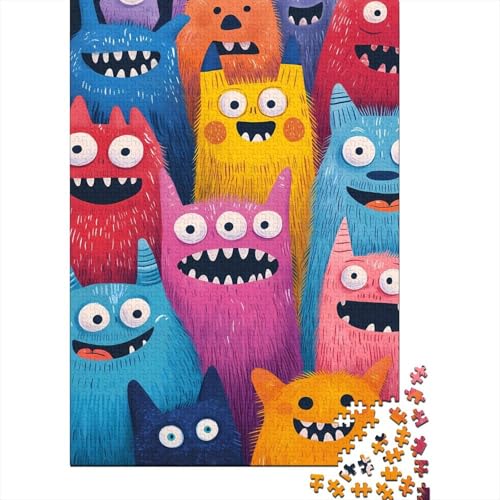 Monster 1000 Teile Puzzle Für Erwachsene Und Kinder interessant Erwachsenenpuzzle Geschicklichkeitsspiel Geschenk 1000pcs (75x50cm) von PHQAZWSXE
