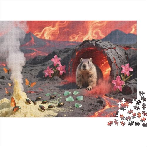 Murmel 1000 Teile Puzzle Für Die Ganze Familie Blumes Impossible Puzzle Clevere Rätsel GescHennek 1000pcs (75x50cm) von PHQAZWSXE