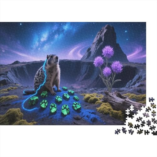 Murmel Puzzle 1000 Teile Für Erwachsene Und Kinder Blumes Erwachsenenpuzzle Clevere Rätsel Weihnachtspuzzle 1000pcs (75x50cm) von PHQAZWSXE