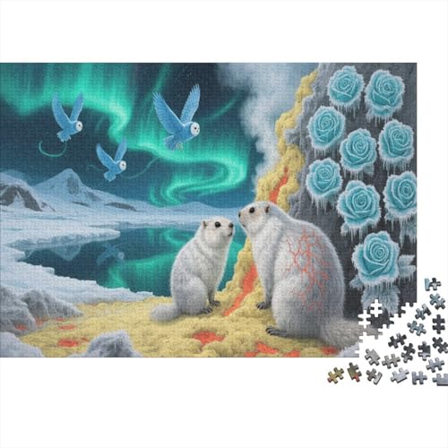 Murmel Puzzle 1000 Teile Für Erwachsene Und Kinder Blumes Erwachsenenpuzzle Geschicklichkeitsspiel GescHennek 1000pcs (75x50cm) von PHQAZWSXE