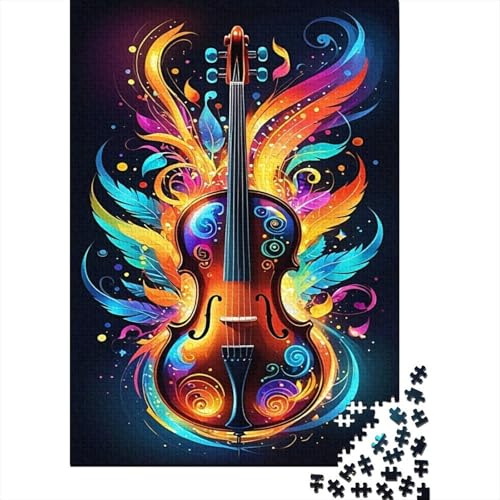 Musikinstrumente Puzzle 1000 Teile Für Erwachsene Und Kinder interessant Erwachsenenpuzzle Clevere Rätsel Geschenk 1000pcs (75x50cm) von PHQAZWSXE