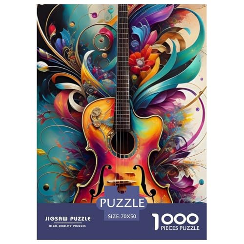 Musikinstrumente Puzzle 1000 Teile Für Erwachsene Und Kinder interessant Erwachsenenpuzzle Geschicklichkeitsspiel Weihnachtspuzzle 70x50cm/1000pcs von PHQAZWSXE