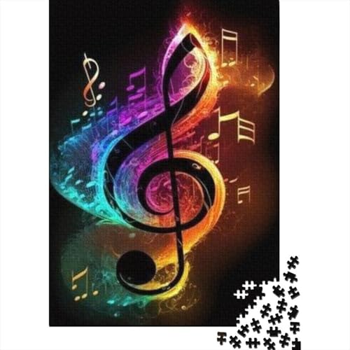 Musiknotation 1000 Teile Puzzle Für Die Ganze Familie interessant Impossible Puzzle Geschicklichkeitsspiel Weihnachtspuzzle 1000pcs (75x50cm) von PHQAZWSXE