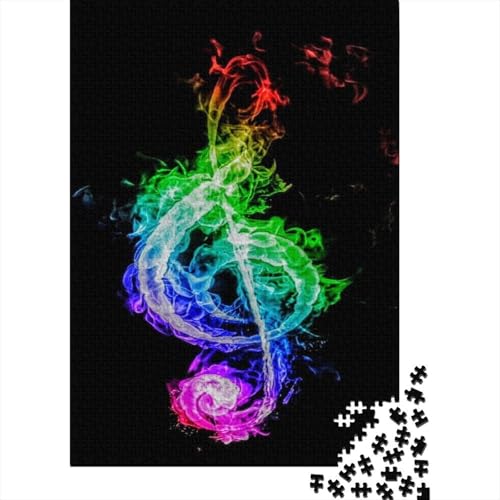 Musiknotation 1000 Teile Puzzle Für Erwachsene Und Kinder interessant Impossible Puzzle Geschicklichkeitsspiel Geschenk 1000pcs (75x50cm) von PHQAZWSXE