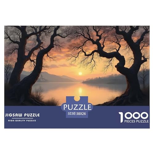 Natural Landschaft 1000 Teile Puzzle Für Erwachsene Und Kinder interessant Erwachsenenpuzzle Geschicklichkeitsspiel Weihnachtspuzzle 38x26cm/1000pcs von PHQAZWSXE