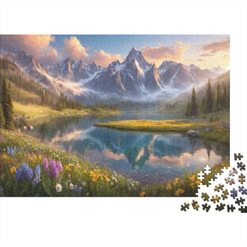 Natural Landschaft 1000 Teile Puzzle Für Erwachsene Und Kinder interessant Impossible Puzzle Clevere Rätsel Geschenk 1000pcs (75x50cm) von PHQAZWSXE