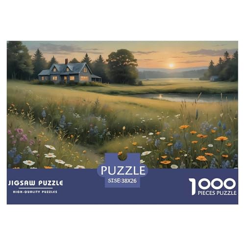 Natural Landschaft 1000 Teile Puzzle Für Erwachsene interessant Impossible Puzzle Clevere Rätsel Weihnachtspuzzle 38x26cm/1000pcs von PHQAZWSXE