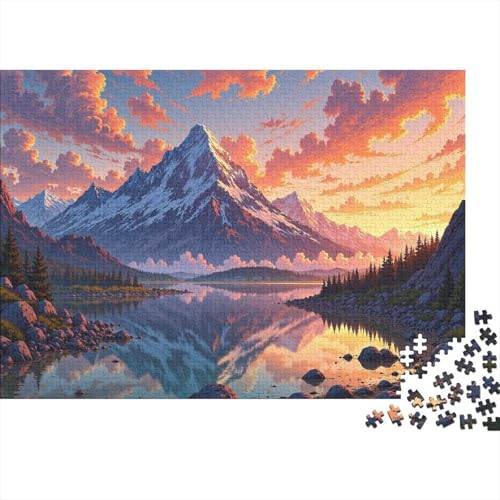 Natural Landschaft Puzzle 1000 Teile Für Erwachsene interessant Impossible Puzzle Clevere Rätsel Geschenk 1000pcs (75x50cm) von PHQAZWSXE
