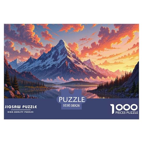 Natural Landschaft Puzzle 1000 Teile Für Erwachsene interessant Impossible Puzzle Geschicklichkeitsspiel Geschenk 38x26cm/1000pcs von PHQAZWSXE