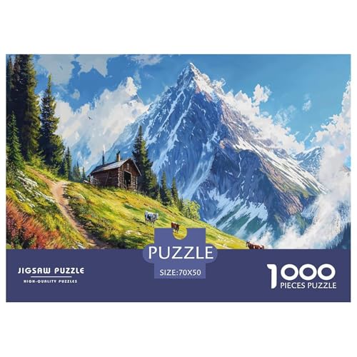 Naturlandschaft Puzzle 1000 Teile Für Erwachsene Und Kinder interessant Impossible Puzzle Clevere Rätsel GescHühnerk 70x50cm/1000pcs von PHQAZWSXE