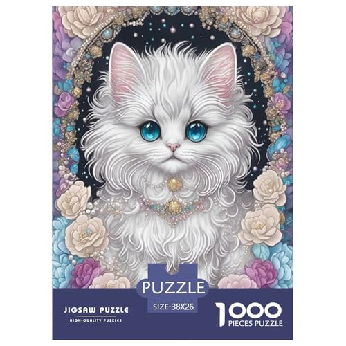 Niedliche Katze 1000 Teile Puzzle Für Erwachsene Tiere Impossible Puzzle Clevere Rätsel GescHühnerk 38x26cm/1000pcs Niedliche Katze 1000 Teile Puzzle Für Erwachsene Tiere Impossible Puzzle Clevere Rätsel GescHühnerk 38x26cm/1000pcs von PHQAZWSXE