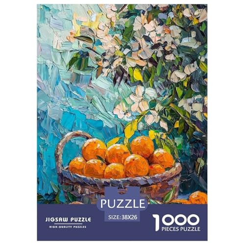 Obstkorb Puzzle 1000 Teile Für Die Ganze Familie interessant Impossible Puzzle Geschicklichkeitsspiel Weihnachtspuzzle 38x26cm/1000pcs von PHQAZWSXE