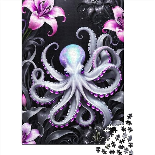 Octopus 1000 Teile Puzzle Für Erwachsene interessant Erwachsenenpuzzle Geschicklichkeitsspiel Geschenk 1000pcs (75x50cm) von PHQAZWSXE