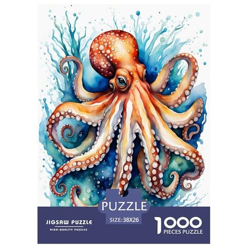 Octopus Puzzle 1000 Teile Für Die Ganze Familie Tiere Erwachsenenpuzzle Clevere Rätsel Weihnachtspuzzle 38x26cm/1000pcs Octopus Puzzle 1000 Teile Für Die Ganze Familie Tiere Erwachsenenpuzzle Clevere Rätsel Weihnachtspuzzle 38x26cm/1000pcs von PHQAZWSXE