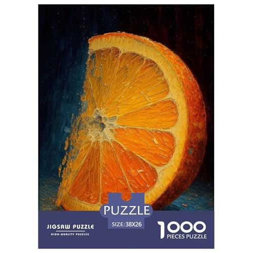 Orange 1000 Teile Puzzle Für Erwachsene Und Kinder interessant Erwachsenenpuzzle Geschicklichkeitsspiel Weihnachtspuzzle 38x26cm/1000pcs von PHQAZWSXE