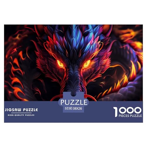 Orangeaugiger Drache Puzzle 1000 Teile Für Erwachsene Und Kinder Tiere Impossible Puzzle Geschicklichkeitsspiel Weihnachtspuzzle 38x26cm/1000pcs Orangeaugiger Drache Puzzle 1000 Teile Für Erwachsene Und Kinder Tiere Impossible Puzzle Geschicklichkeitsspiel Weihnachtspuzzle 38x26cm/1000pcs von PHQAZWSXE