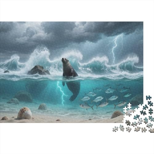 Otter Puzzle 1000 Teile Für Erwachsene Blumes Erwachsenenpuzzle Clevere Rätsel GescHennek 1000pcs (75x50cm) von PHQAZWSXE