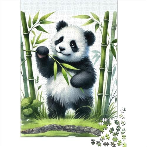 Panda 1000 Teile Puzzle Für Die Ganze Familie Tier Erwachsenenpuzzle Geschicklichkeitsspiel Geschenk 1000pcs (75x50cm) von PHQAZWSXE