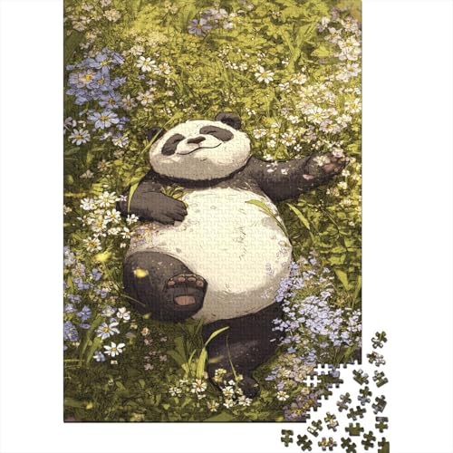 Panda Puzzle 1000 Teile Für Erwachsene Tier Erwachsenenpuzzle Geschicklichkeitsspiel Geschenk 1000pcs (75x50cm) von PHQAZWSXE