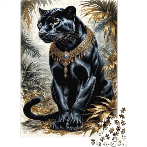Panther Puzzle 1000 Teile Für Erwachsene Und Kinder Tier Impossible Puzzle Geschicklichkeitsspiel Geschenk 1000pcs (75x50cm) von PHQAZWSXE