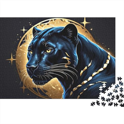 Panther Puzzle 1000 Teile Für Erwachsene Und Kinder Tiere Erwachsenenpuzzle Geschicklichkeitsspiel Weihnachtspuzzle 1000pcs (75x50cm) von PHQAZWSXE