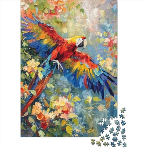 Papagei 1000 Teile Puzzle Für Die Ganze Familie Tier Impossible Puzzle Clevere Rätsel Geschenk 1000pcs (75x50cm) von PHQAZWSXE