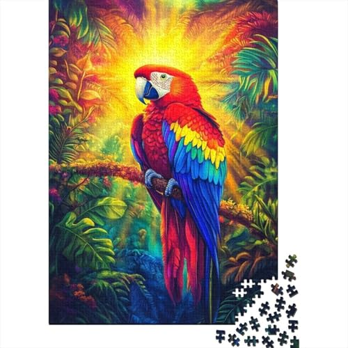 Papagei 1000 Teile Puzzle Für Die Ganze Familie Tier Impossible Puzzle Clevere Rätsel Geschenk 1000pcs (75x50cm) von PHQAZWSXE