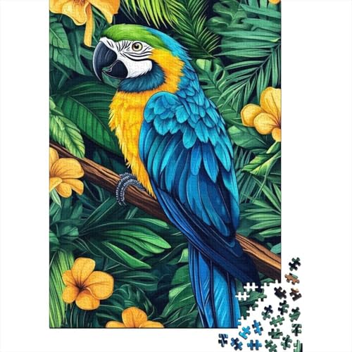 Papagei 1000 Teile Puzzle Für Erwachsene Und Kinder Tier Impossible Puzzle Clevere Rätsel Geschenk 1000pcs (75x50cm) von PHQAZWSXE