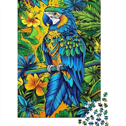 Papagei 1000 Teile Puzzle Für Erwachsene Und Kinder Tier Impossible Puzzle Geschicklichkeitsspiel Geschenk 1000pcs (75x50cm) von PHQAZWSXE