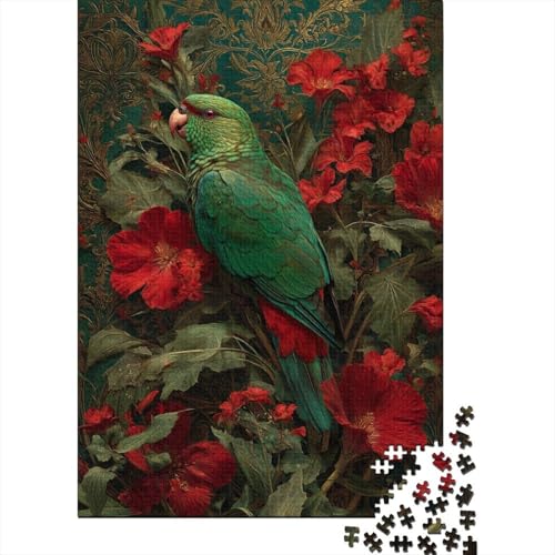 Papagei 1000 Teile Puzzle Für Erwachsene Und Kinder Tier Impossible Puzzle Geschicklichkeitsspiel Geschenk 1000pcs (75x50cm) von PHQAZWSXE