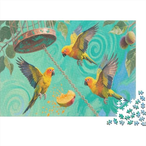 Papagei 1000 Teile Puzzle Für Erwachsene Yellow Papagei Impossible Puzzle Geschicklichkeitsspiel Geschenk 1000pcs (75x50cm) von PHQAZWSXE