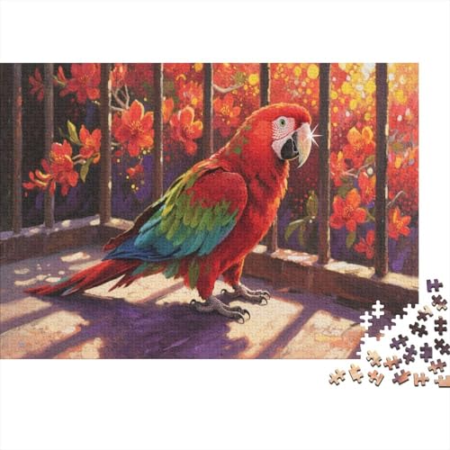 Papagei Puzzle 1000 Teile Für Die Ganze Familie Colorful Papagei Erwachsenenpuzzle Clevere Rätsel Weihnachtspuzzle 1000pcs (75x50cm) von PHQAZWSXE