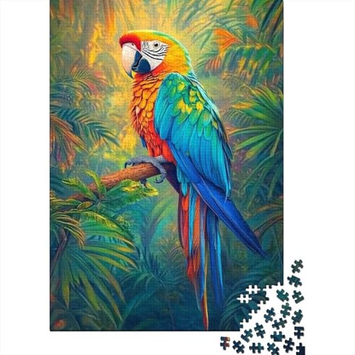 Papagei Puzzle 1000 Teile Für Die Ganze Familie Tier Erwachsenenpuzzle Clevere Rätsel Weihnachtspuzzle 1000pcs (75x50cm) von PHQAZWSXE