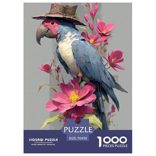 Papagei Puzzle 1000 Teile Für Die Ganze Familie Tier Erwachsenenpuzzle Geschicklichkeitsspiel Geschenk 70x50cm/1000pcs von PHQAZWSXE