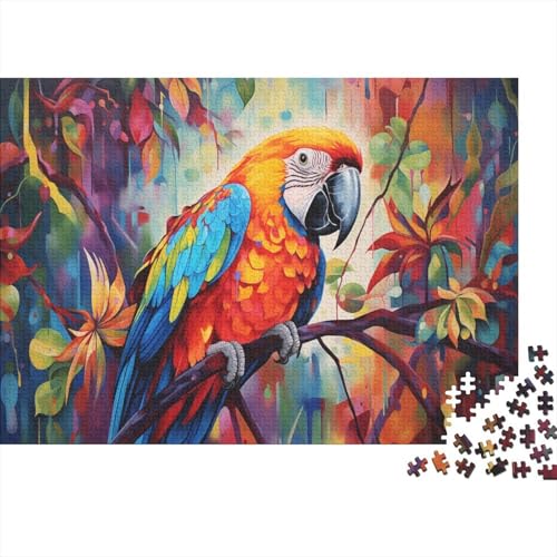 Papagei Puzzle 1000 Teile Für Die Ganze Familie Tier Erwachsenenpuzzle Geschicklichkeitsspiel Weihnachtspuzzle 1000pcs (75x50cm) von PHQAZWSXE