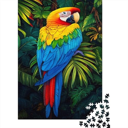 Papagei Puzzle 1000 Teile Für Die Ganze Familie Tier Impossible Puzzle Geschicklichkeitsspiel Geschenk 1000pcs (75x50cm) von PHQAZWSXE