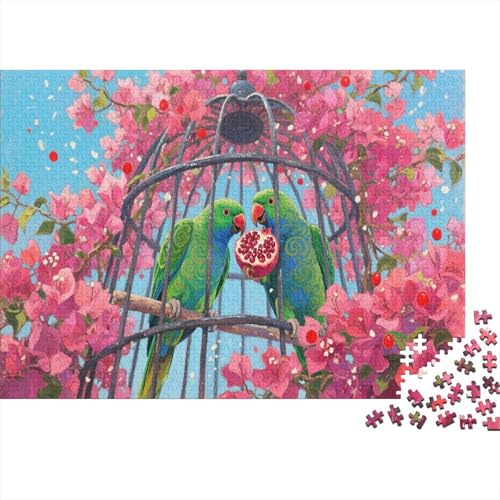 Papagei Puzzle 1000 Teile Für Erwachsene Und Kinder Green Papagei Erwachsenenpuzzle Clevere Rätsel Weihnachtspuzzle 1000pcs (75x50cm) von PHQAZWSXE