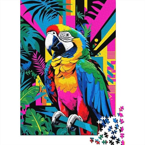 Papagei Puzzle 1000 Teile Für Erwachsene Und Kinder Tier Impossible Puzzle Clevere Rätsel Geschenk 1000pcs (75x50cm) von PHQAZWSXE