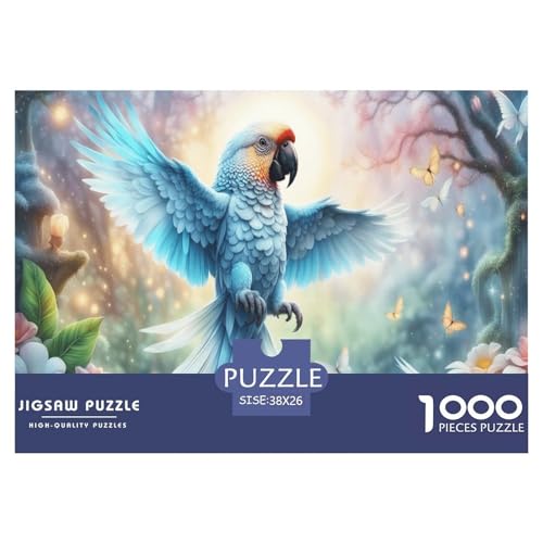 Papagei Puzzle 1000 Teile Für Erwachsene Und Kinder Tiere Erwachsenenpuzzle Clevere Rätsel Weihnachtspuzzle 38x26cm/1000pcs von PHQAZWSXE