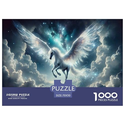 Pegasus Puzzle 1000 Teile Für Erwachsene Und Kinder interessant Impossible Puzzle Clevere Rätsel Weihnachtspuzzle 70x50cm/1000pcs von PHQAZWSXE