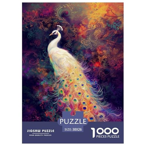 Pfauen Puzzle 1000 Teile Für Erwachsene Und Kinder Tiere Erwachsenenpuzzle Clevere Rätsel Weihnachtspuzzle 38x26cm/1000pcs Pfauen Puzzle 1000 Teile Für Erwachsene Und Kinder Tiere Erwachsenenpuzzle Clevere Rätsel Weihnachtspuzzle 38x26cm/1000pcs von PHQAZWSXE