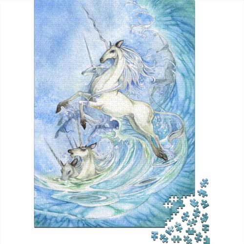 Pferd Puzzle 1000 Teile Für Erwachsene Tier Impossible Puzzle Clevere Rätsel Geschenk 1000pcs (75x50cm) von PHQAZWSXE