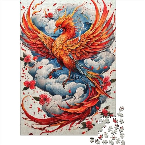 Phoenix 1000 Teile Puzzle Für Die Ganze Familie Tier Impossible Puzzle Geschicklichkeitsspiel Weihnachtspuzzle 1000pcs (75x50cm) von PHQAZWSXE