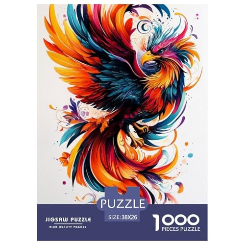 Phoenix Puzzle 1000 Teile Für Die Ganze Familie Tier Impossible Puzzle Geschicklichkeitsspiel Geschenk 38x26cm/1000pcs von PHQAZWSXE