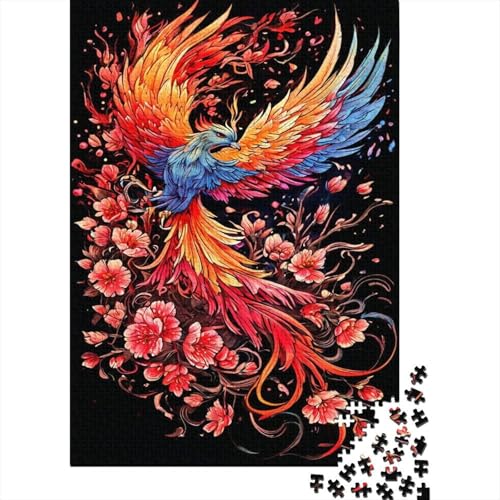 Phoenix Puzzle 1000 Teile Für Erwachsene Tier Impossible Puzzle Geschicklichkeitsspiel Weihnachtspuzzle 1000pcs (75x50cm) von PHQAZWSXE
