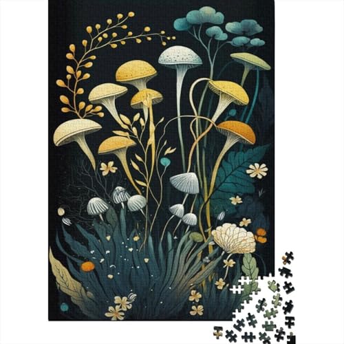 Pilze 1000 Teile Puzzle Für Die Ganze Familie interessant Impossible Puzzle Geschicklichkeitsspiel Geschenk 1000pcs (75x50cm) von PHQAZWSXE